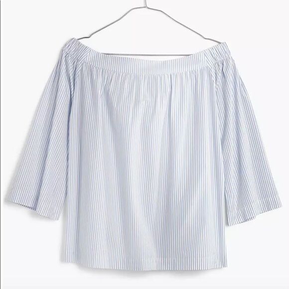 Madewell Clean Off-the-Shoulder Top NWOT - Picture 2 of 8
